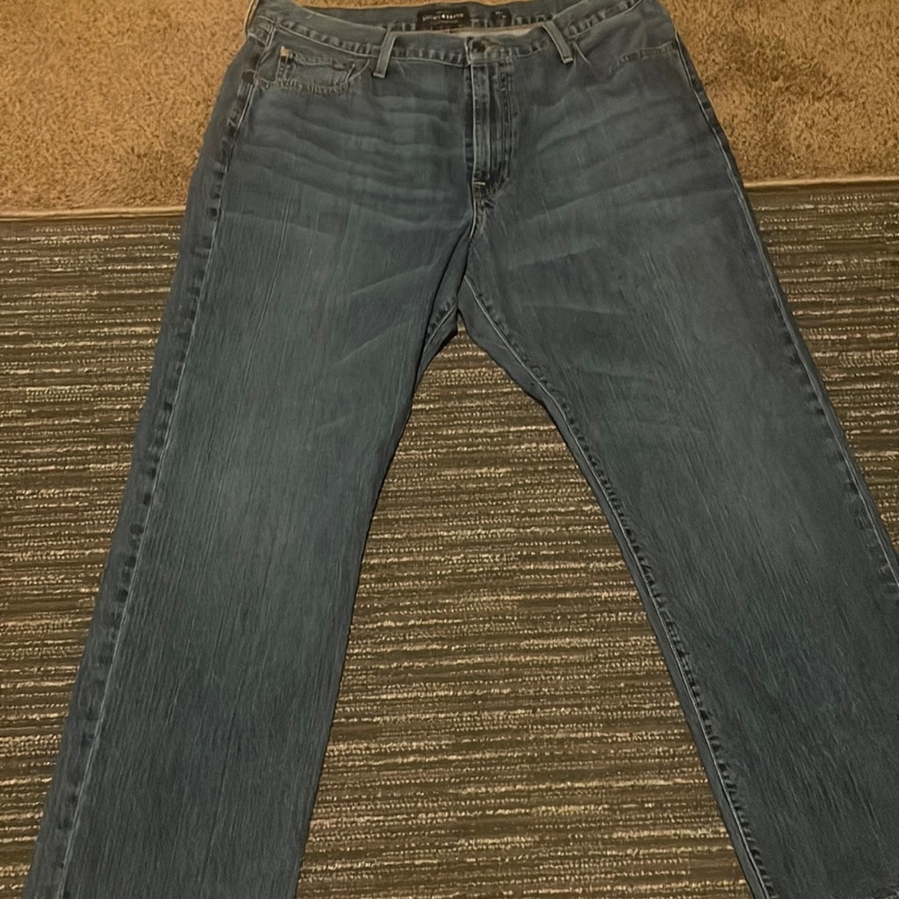 Lucky brand 181 relaxed straight 38/30 dark wash